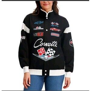 GM NWT Women's med Character Patch Moto Jacket Offical Licensed